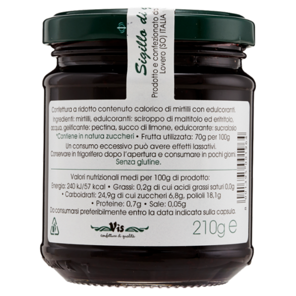 Vis Più Frutta Light Mirtilli 210 g