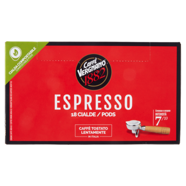 Caffè Vergnano 1882 Espresso Cialda Compostabile 18 x 6,94 g