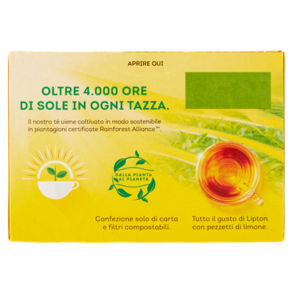 Lipton Tè Nero al Limone 20 Filtri 30 g