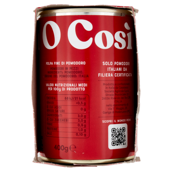 Pomì Polpa Fine di Pomodoro 3 x 400 g