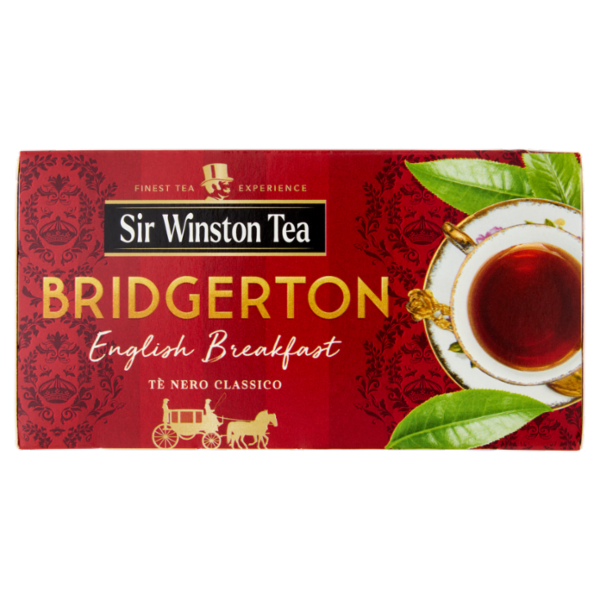 Sir Winston Tea English Breakfast Tè Nero Classico 25 x 1,75 g