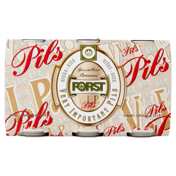 FORST V.I.P. Pils CAN 3 x 0,33 l