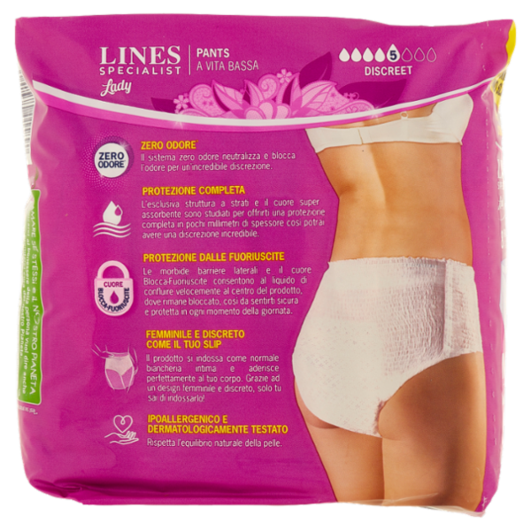 Lines Specialist Lady Pants Discreet Tg.M 8 pz