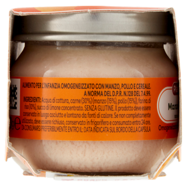 Plasmon Manzo e Pollo Omogeneizzato con Carne e Cereale 2 x 80 g