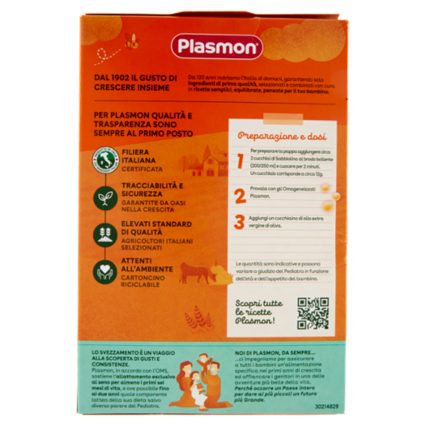 Plasmon la Pastina Sabbiolina 320 g