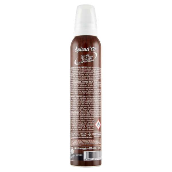 Splend'Or Spuma Effetto Volumizzante Tenuta Forte 200 mL