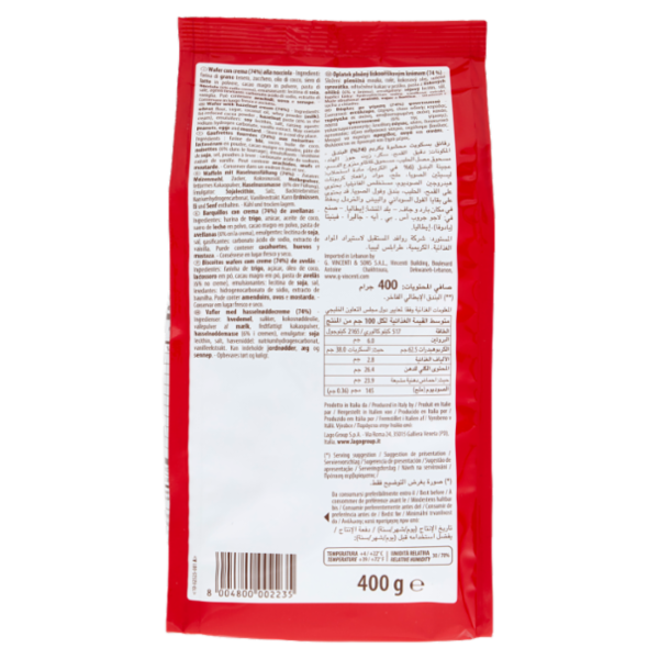 Gastone Lago Ciocco Wafers 400 g