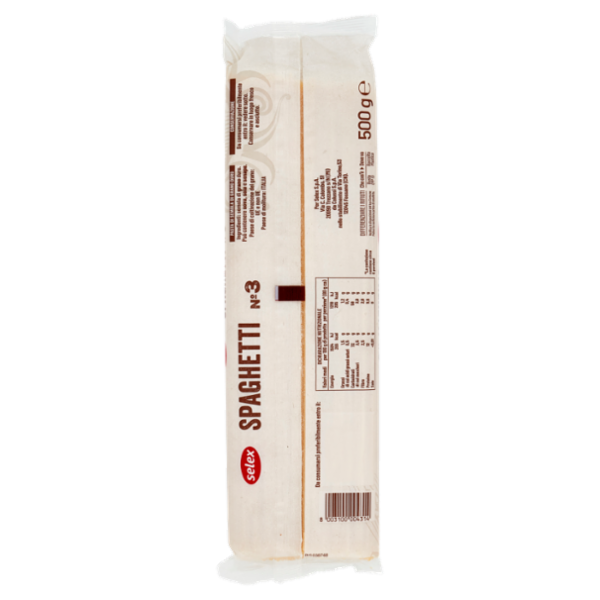Selex Pasta di Semola Trafilata al Bronzo Spaghetti 500 g