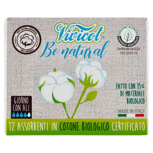 Vivicot Be natural Giorno con Ali 12 pz