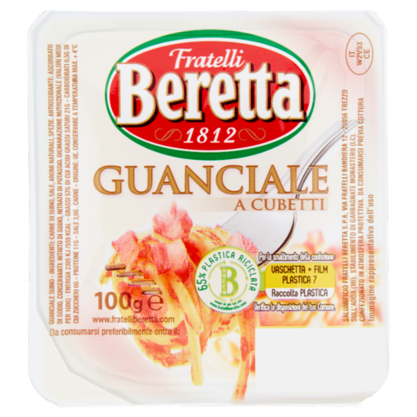 Fratelli Beretta Guanciale a Cubetti 100 g