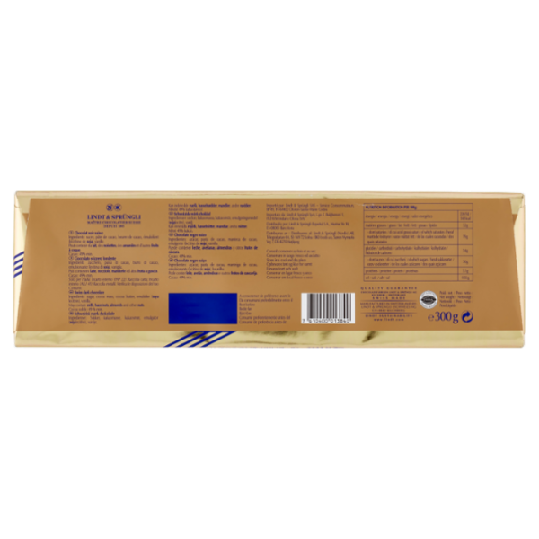 Lindt Gold Tavoletta Cioccolato fondente Maxi formato 300 g