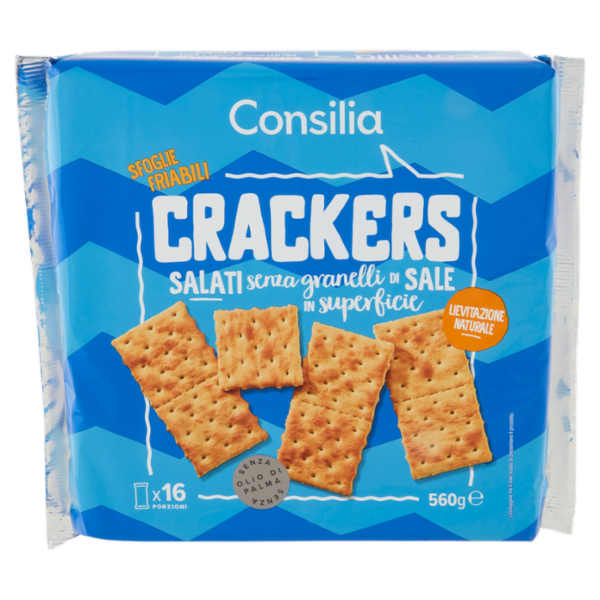 Consilia Cracker Non Salati in Superficie 16 x 35 g