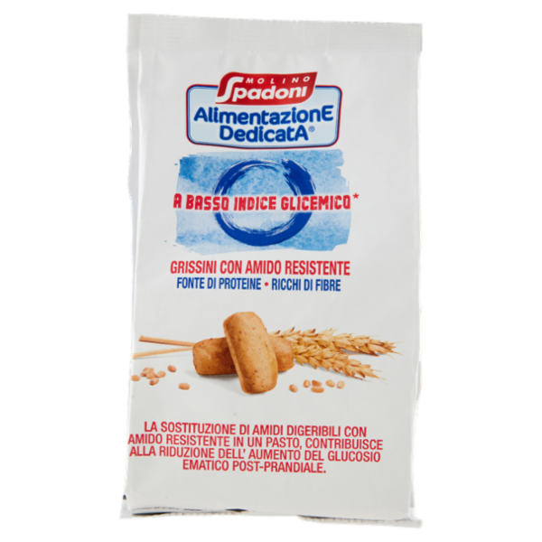 Molino Spadoni AlimentazionE DedicatA a Basso Indice Glicemico* Grissini con Amido Resistente 150 g