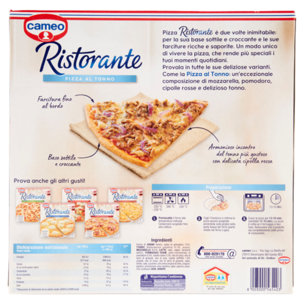 cameo Ristorante Pizza al Tonno 355 g