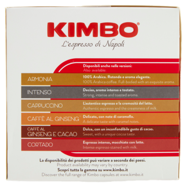 Kimbo Napoli Capsule Compatibili con macchine Nescafé Dolce Gusto* 16 x 7 g