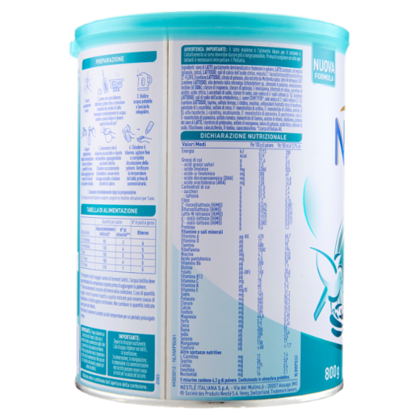 NESTLÉ NIDINA Optipro 1 Latte per lattanti in polvere dalla nascita Latta 800g