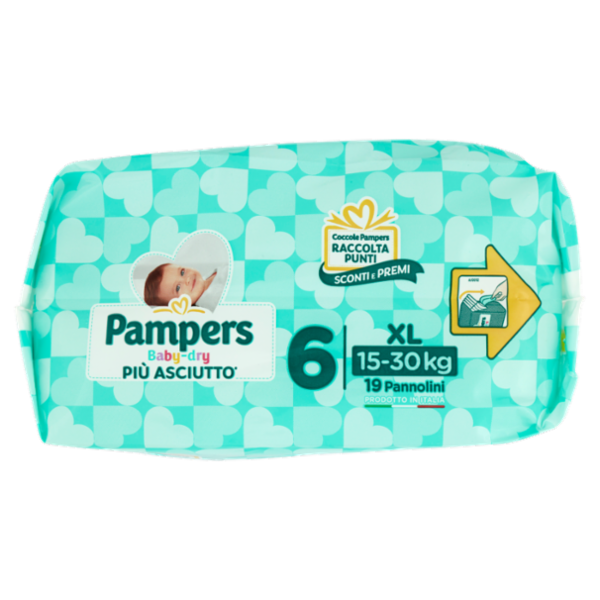 Pampers Baby-dry 6 XL 19 pz