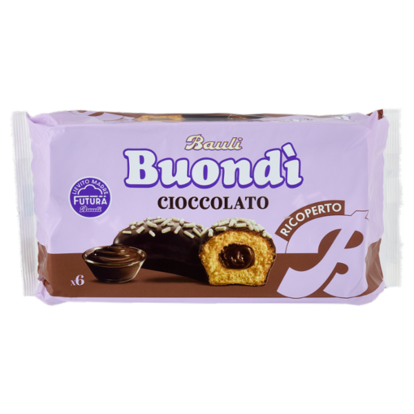 Bauli Buondì l'Originale Ricoperto Cioccolato 6 x 46 g