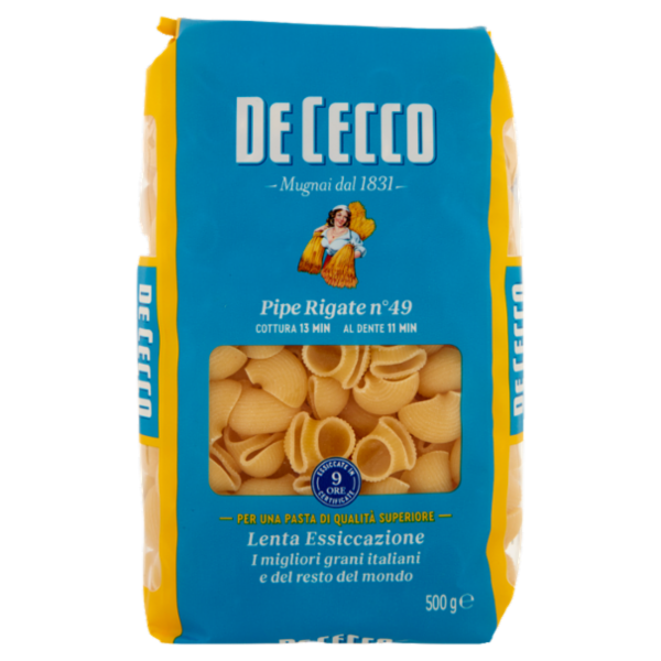 De Cecco Pipe Rigate n°49 500 g