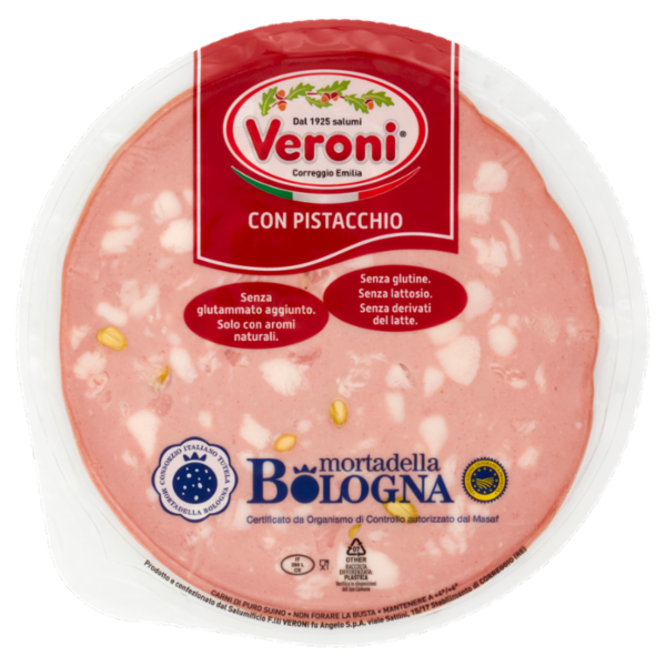 Veroni mortadella Bologna IGP con Pistacchio 0,180 Kg