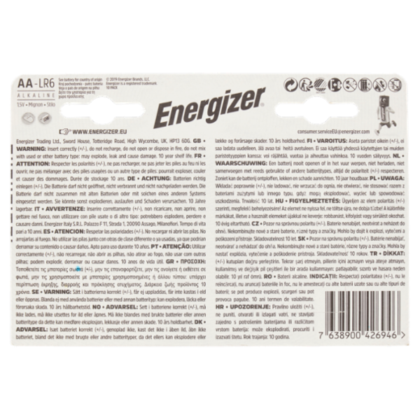 Energizer Max AA Stilo 10 pz