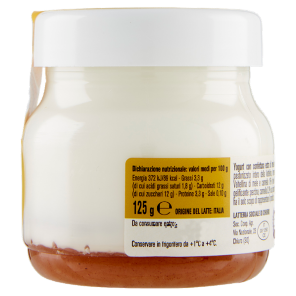 AlpiYò Yogurt di Valtellina Intero con confettura extra di Mela e Cannella 125 g