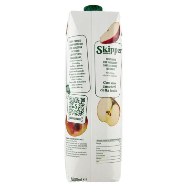 Zuegg Skipper Mela Limpida 100% succo 1000 ml