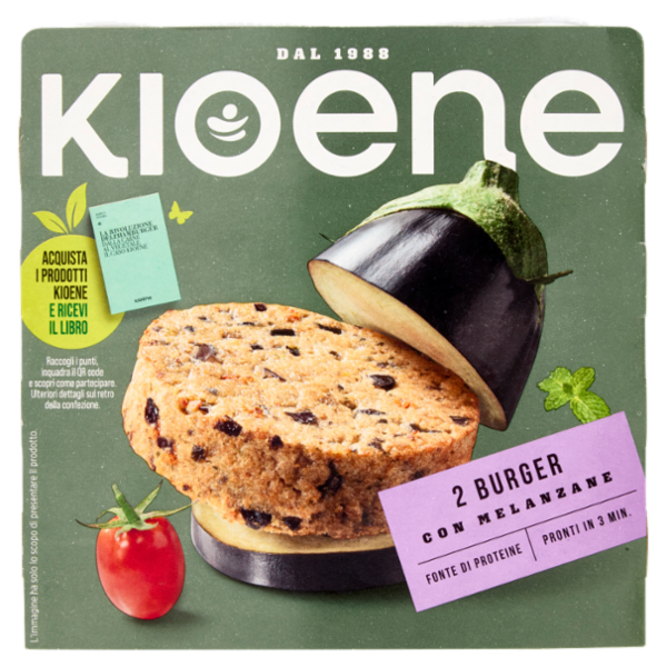 Kioene Burger vegetale alle Melanzane 200 g