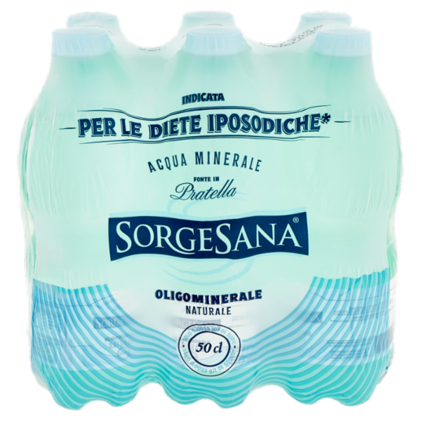 Sorgesana Acqua Minerale Oligominerale Naturale 6 x 50 cl