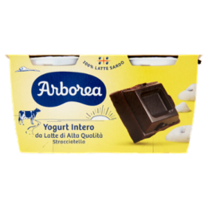 Arborea Yogurt Intero Da Latte Di Alta Qualità Stracciatella 2 x 125 g