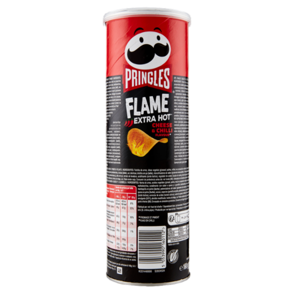 Pringles Flame Extra Hot Cheese & Chilli Flavour 160 g