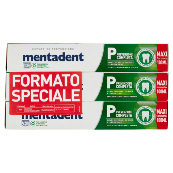 Mentadent P Prevenzione Completa 3 x 100 ml