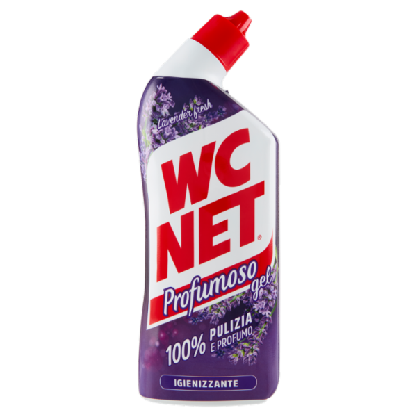 Wc Net - Pulitore WC Liquido, Profumoso Gel, Anticalcare e Igienizzante, Lavender Fresh, 800 ml