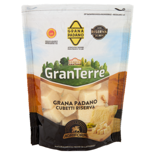 Oro del Tempo Grana Padano DOP cubetti Riserva Oltre 20 Mesi 250 g