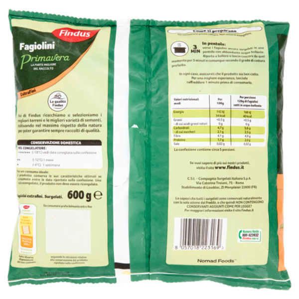 Findus Fagiolini Primavera 600 g