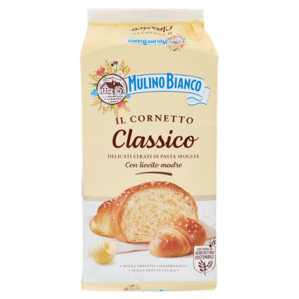 Mulino Bianco Cornetti Classici Merenda senza Additivi Conservanti 6 pezzi 240g