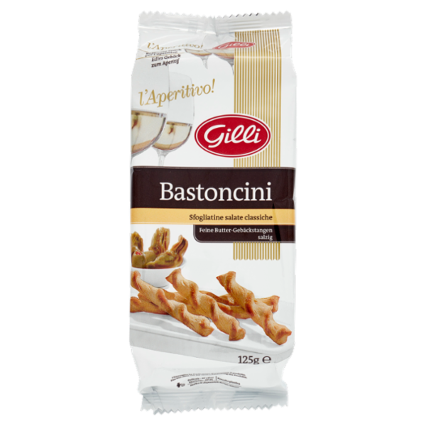 Gilli l'Aperitivo! Bastoncini Sfogliatine salate classiche 125 g