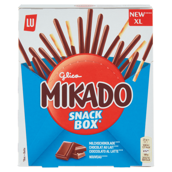 Mikado, biscotto ricoperto di cioccolato al latte maxi formato - 159g