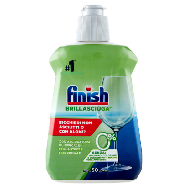 Finish Brillasciuga 0% brillantante lavastoviglie 250 ml