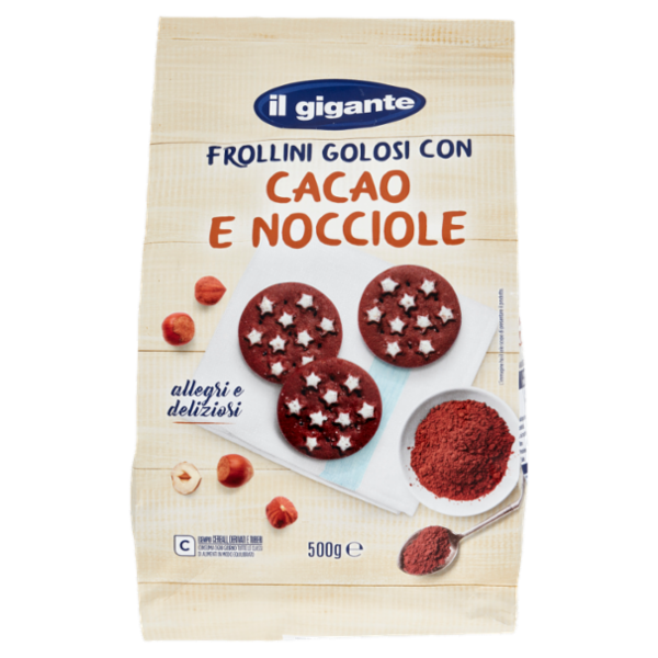 IL GIGANTE Frollini Golosi con Cacao e Nocciole 500 g