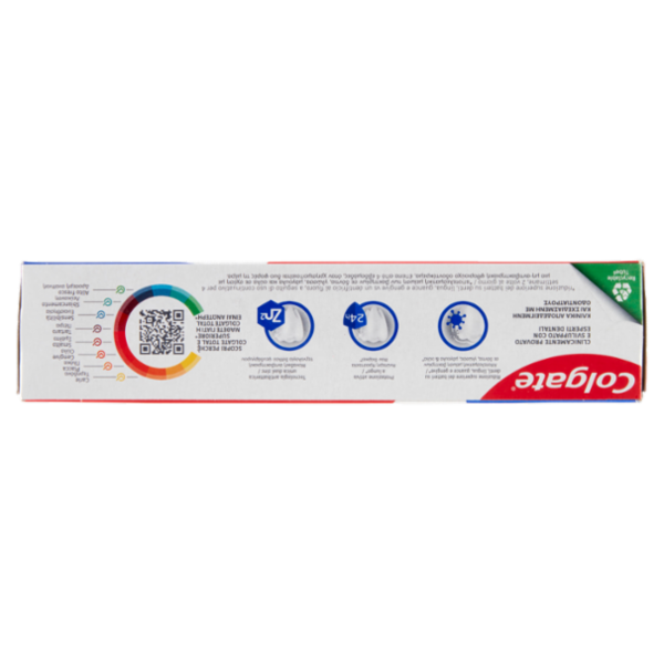 Colgate dentifricio sbiancante Total Whitening 24h di protezione attiva 75 ml