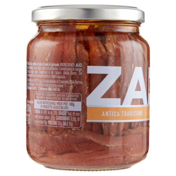 Zarotti Filetti di Alici Classici 380 g