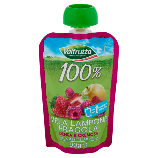 Valfrutta 100% Mela Lampone Fragola 90 g