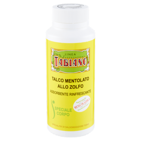 Pilogen Carezza Linea Supersapone Tabiano Talco Mentolato allo Zolfo 150 g