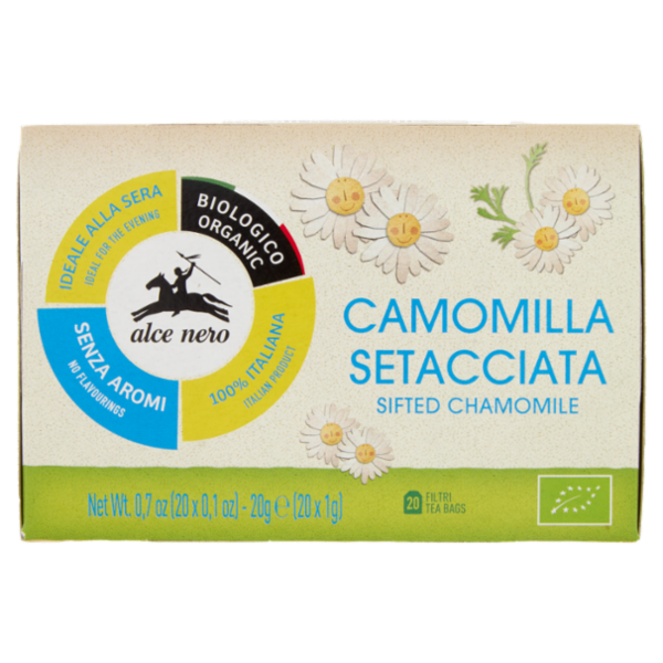 alce nero Camomilla Setacciata 20 x 1 g