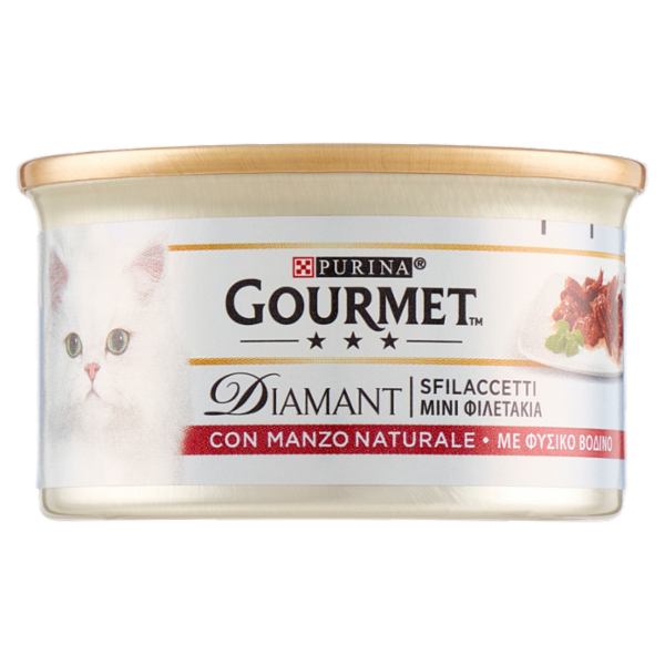 PURINA GOURMET Diamant Sfilaccetti con Manzo Prelibato 85g
