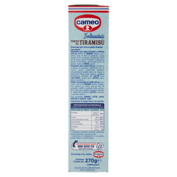 cameo le Irresistibili Torta al Tiramisù 270 g