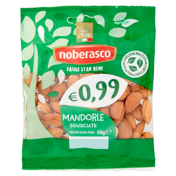 noberasco € 0,99 Mandorle Sgusciate 50 g
