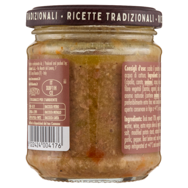 i toscanacci Ragù di Anatra Ricetta alla Veneta 180 g