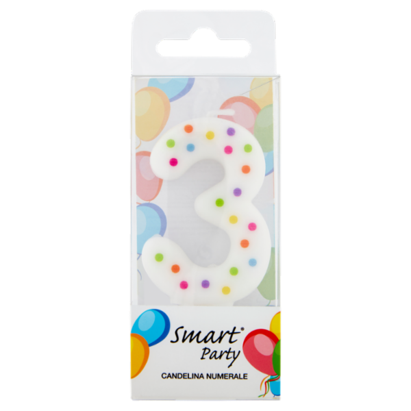 Smart Party Candelina Numerale 3 1 pz